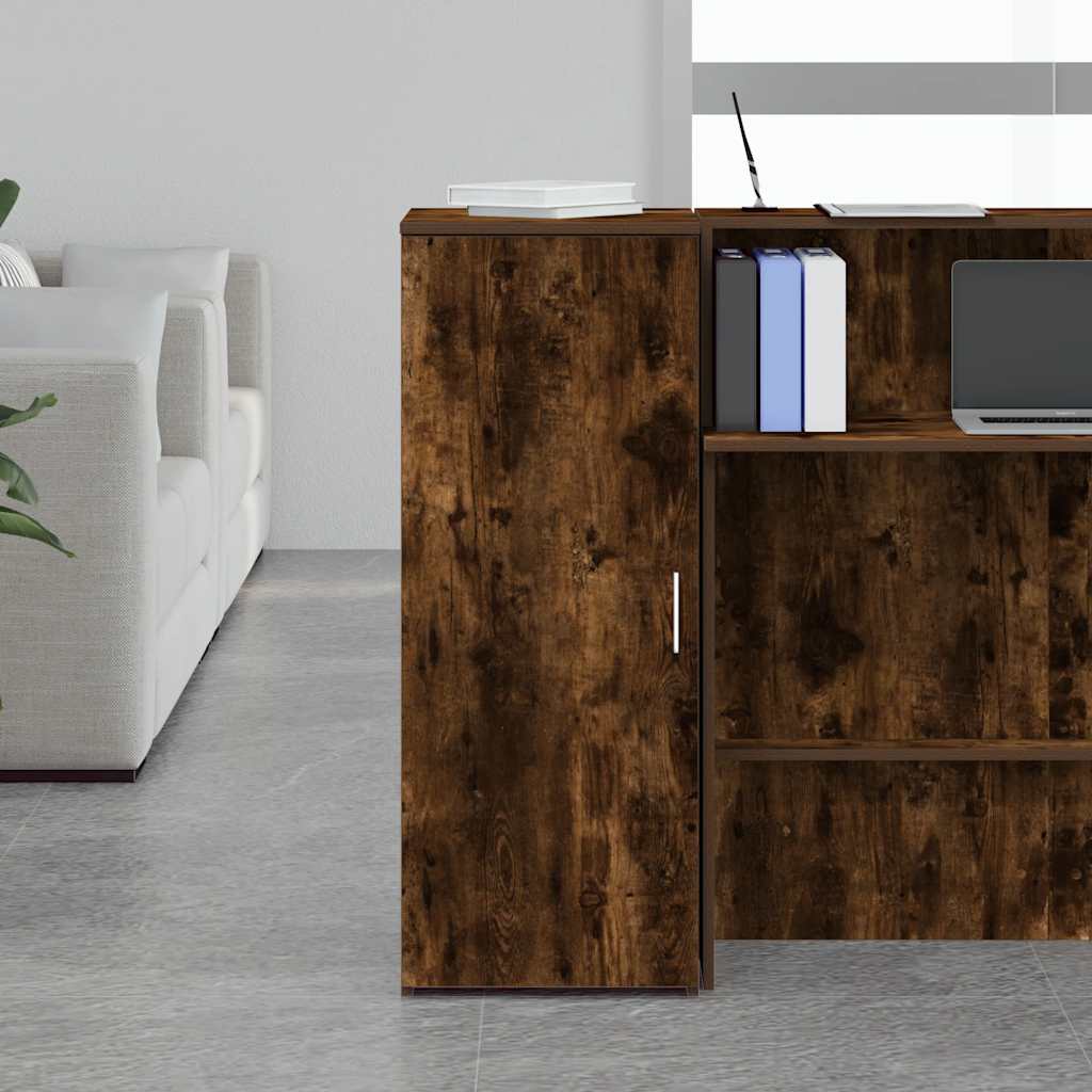 Mobile Portaoggetti Rovere Fumo 40x45x103,5 cm in Truciolato | homemem39