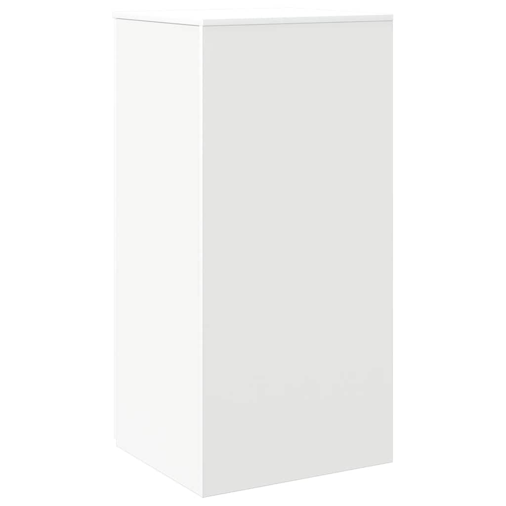 Mobile Portaoggetti Bianco 50x45x103,5 cm in Legno Multistrato | homemem39