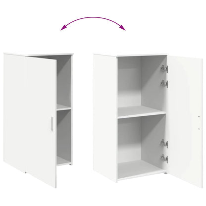 Mobile Portaoggetti Bianco 50x45x103,5 cm in Legno Multistrato | homemem39