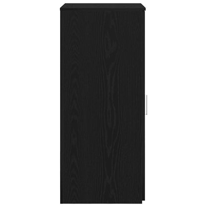 Mobiletto portaoggetti Nero 50x45x103,5 cm in Legno ingegnerizzato | homemem39