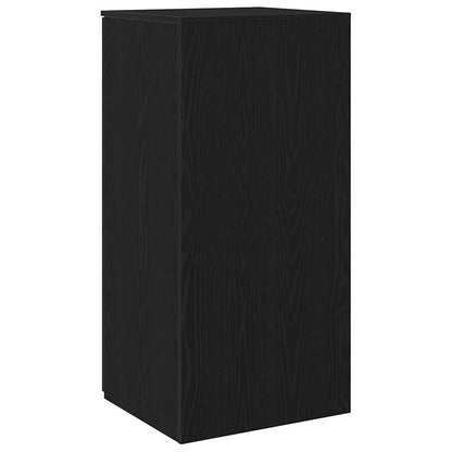 Mobiletto portaoggetti Nero 50x45x103,5 cm in Legno ingegnerizzato | homemem39