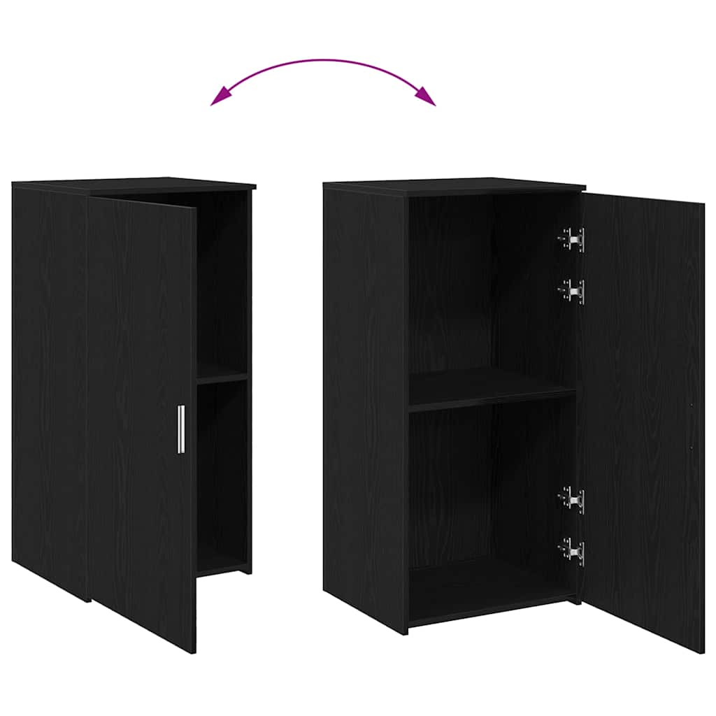 Mobiletto portaoggetti Nero 50x45x103,5 cm in Legno ingegnerizzato | homemem39