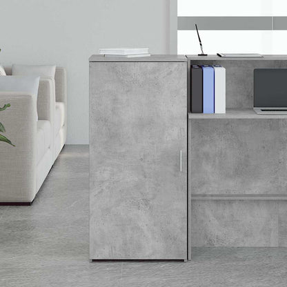 Mobile Portaoggetti Grigio Cemento 50x45x103,5 cm in Truciolato | homemem39