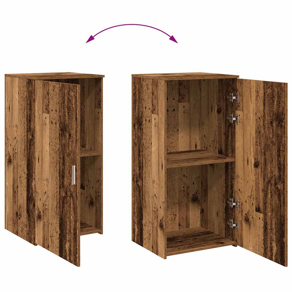 Mobile Portaoggetti Legno Antico 50x45x103,5 cm in Truciolato | homemem39