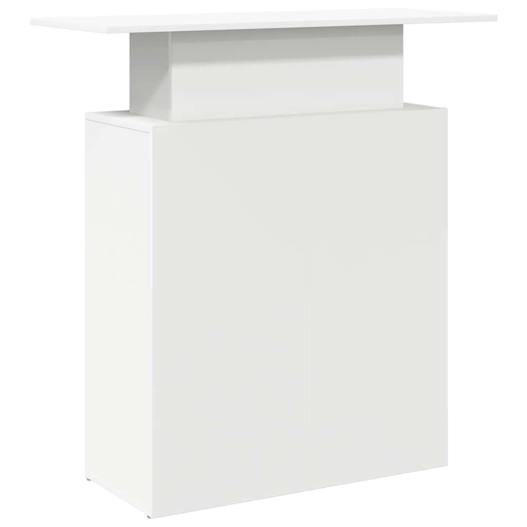 Banco Reception Bianco 100x40x104 cm in Legno Multistrato - homemem39