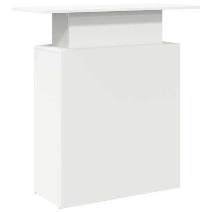 Banco Reception Bianco 100x40x104 cm in Legno Multistrato - homemem39