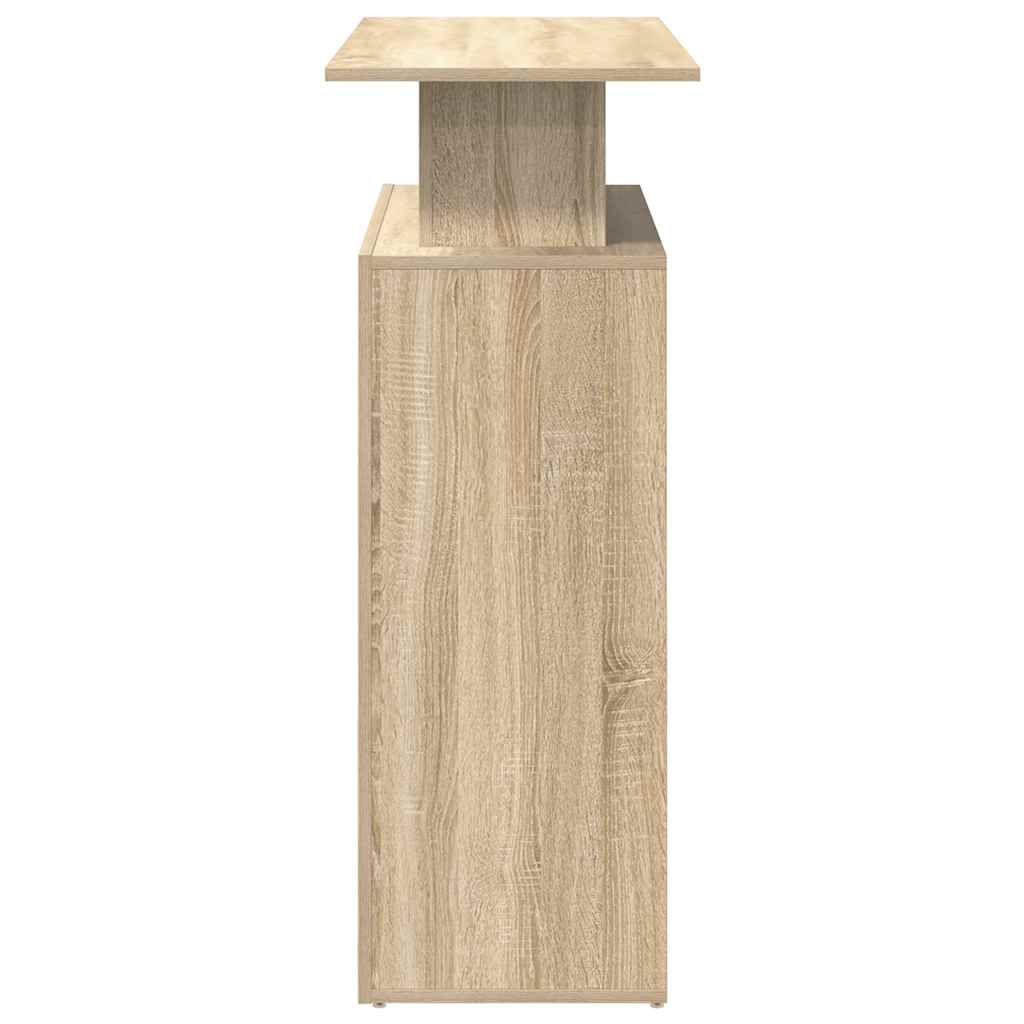 Scrivania per Reception Rovere Sonoma 100x40x104 cm in Legno Massello di Argilla | homemem39