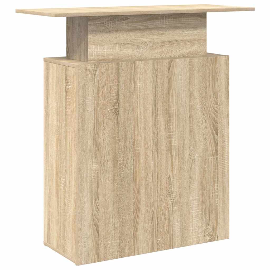 Banco Reception Rovere Sonoma 100x40x104 cm Legno Multistrato - homemem39