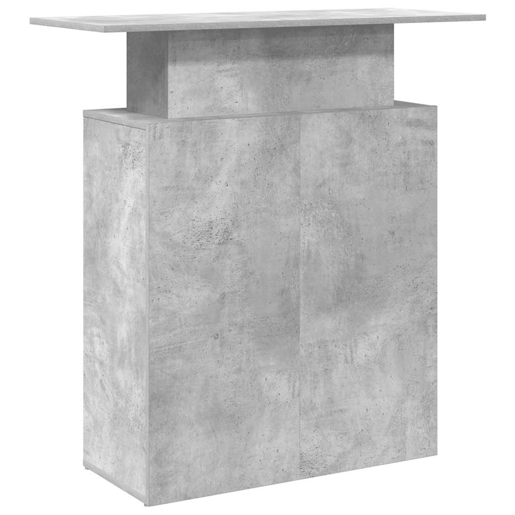 Banco Reception Grigio Cemento 100x40x104 cm Legno Multistrato | homemem39