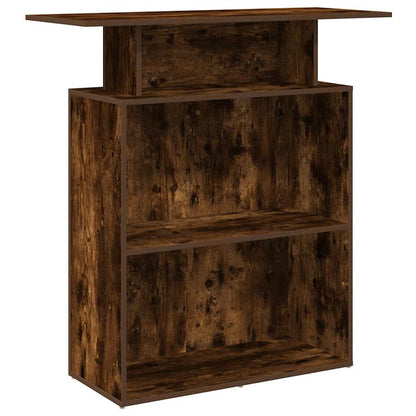 Banco Reception Rovere Fumo 100x40x104 cm in Legno Multistrato - homemem39
