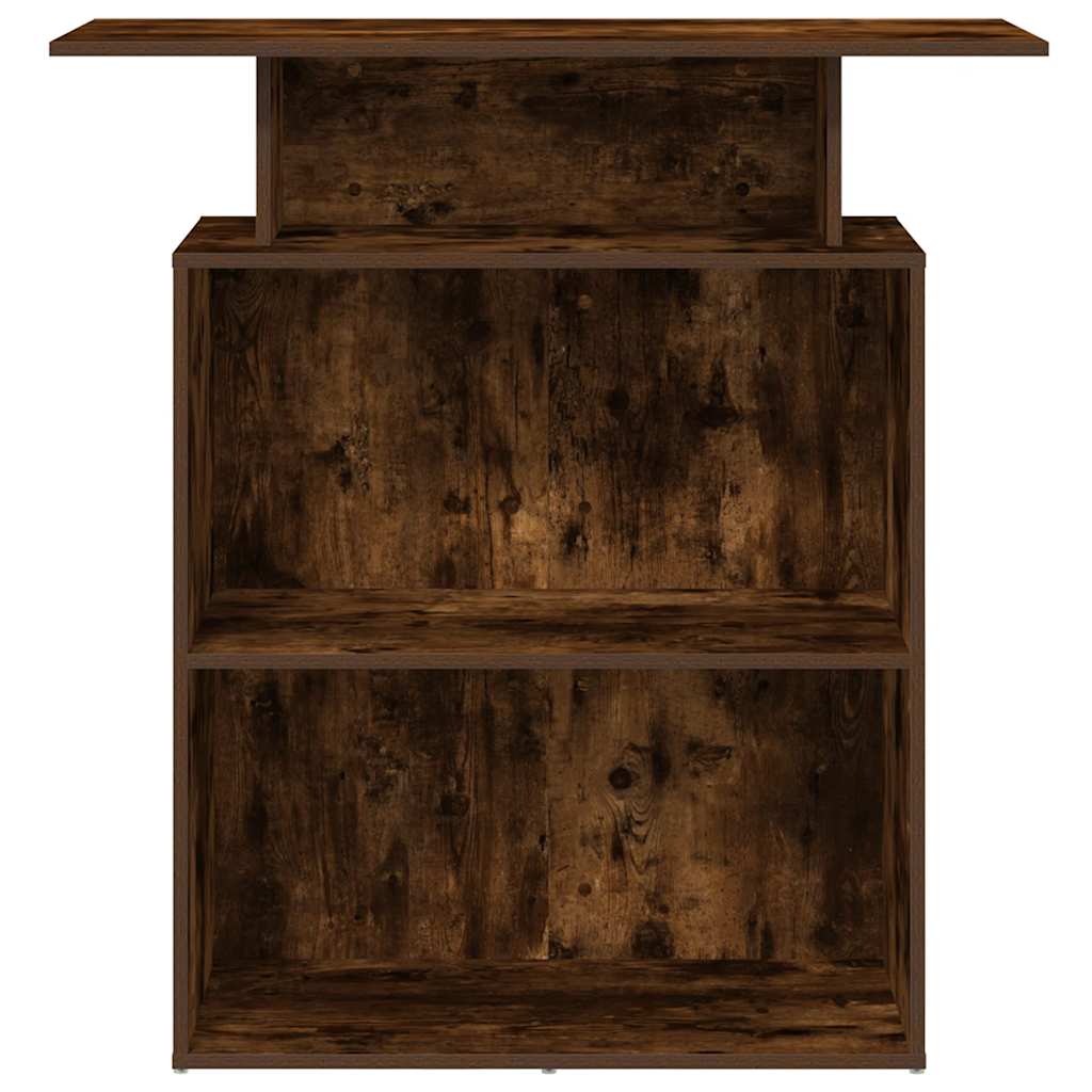 Banco Reception Rovere Fumo 100x40x104 cm in Legno Multistrato - homemem39