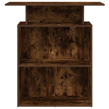 Banco Reception Rovere Fumo 100x40x104 cm in Legno Multistrato - homemem39
