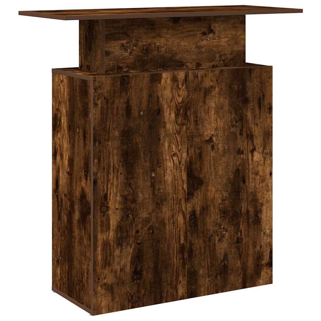 Banco Reception Rovere Fumo 100x40x104 cm in Legno Multistrato - homemem39