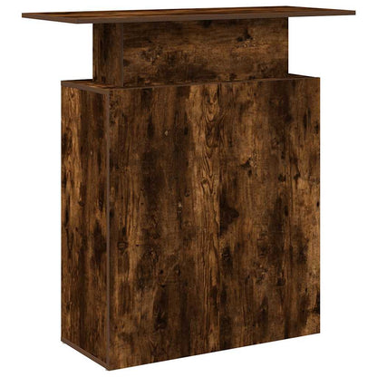 Banco Reception Rovere Fumo 100x40x104 cm in Legno Multistrato - homemem39