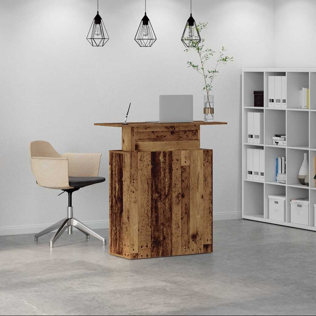 Banco Reception Legno Antico 100x40x104 cm Legno Multistrato | homemem39