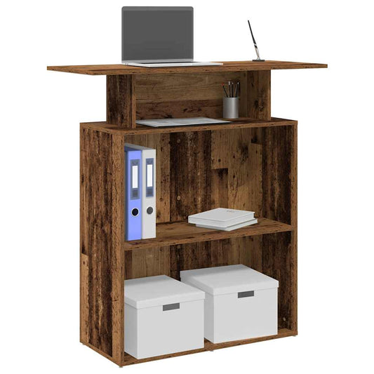Banco Reception Legno Antico 100x40x104 cm Legno Multistrato - homemem39