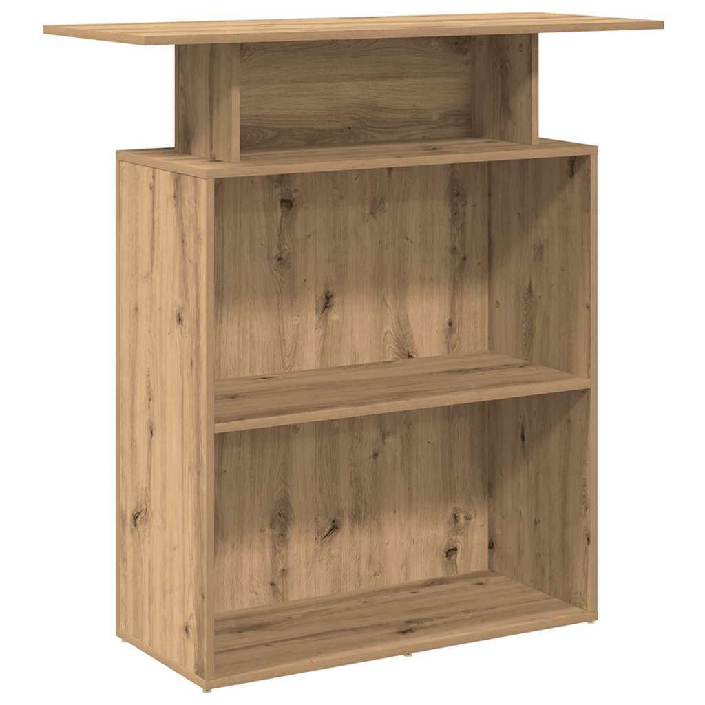 Banco Reception Rovere Artigianale 100x40x104 cm in Truciolato - homemem39