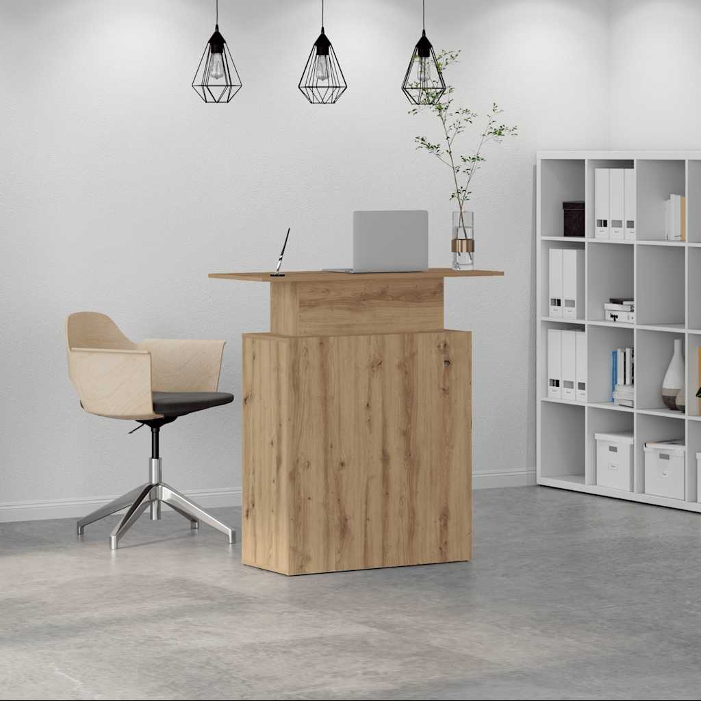 Banco Reception Rovere Artigianale 100x40x104 cm in Truciolato | homemem39