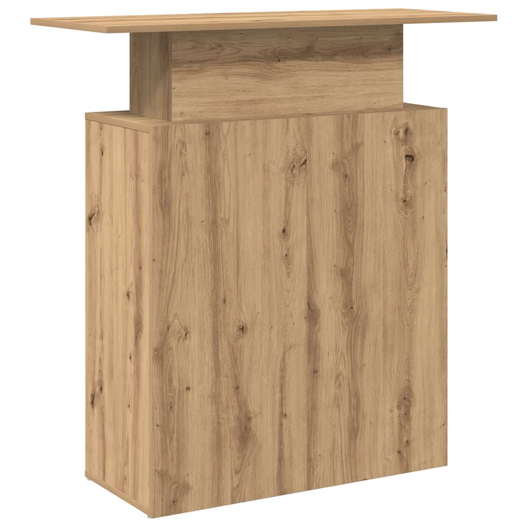 Banco Reception Rovere Artigianale 100x40x104 cm in Truciolato - homemem39