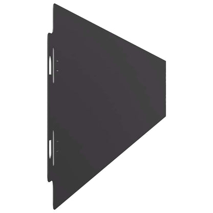 Bordure per Prato 10 pz Nere Acciaio Laminato a Freddo | homemem39
