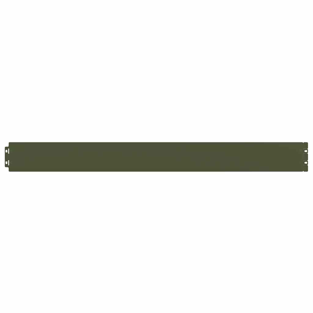Bordure per Prato 10 pz Verde Oliva Acciaio Laminato a Freddo | homemem39