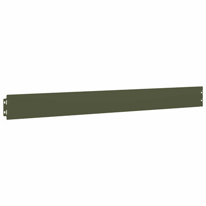 Bordure per Prato 10 pz Verde Oliva Acciaio Laminato a Freddo | homemem39