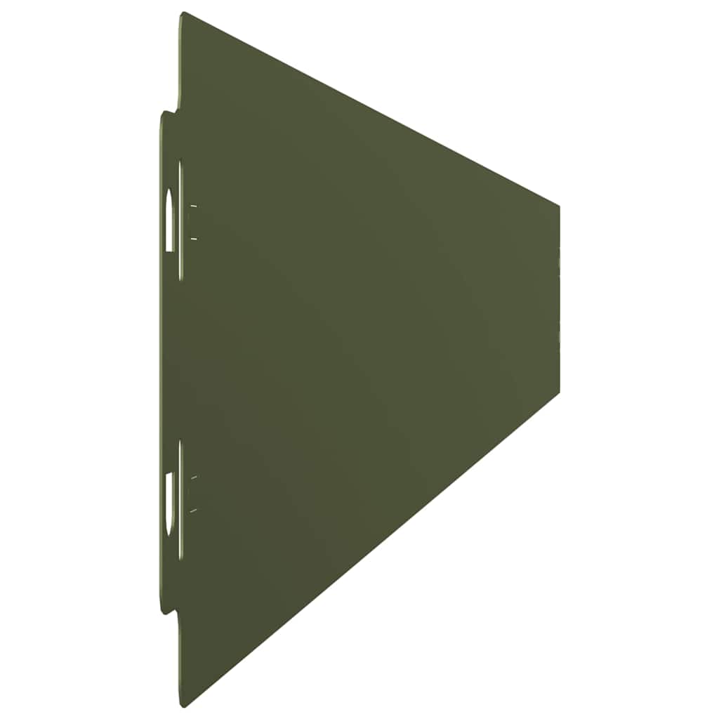 Bordure per Prato 10 pz Verde Oliva Acciaio Laminato a Freddo | homemem39