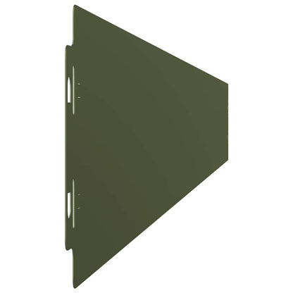Bordure per Prato 10 pz Verde Oliva Acciaio Laminato a Freddo | homemem39