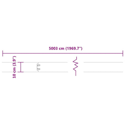 Bordure per Prato 50 pz Nere Acciaio Laminato a Freddo | homemem39