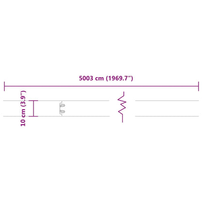 Bordure per Prato 50 pz Bianchi Acciaio Laminato a Freddo | homemem39
