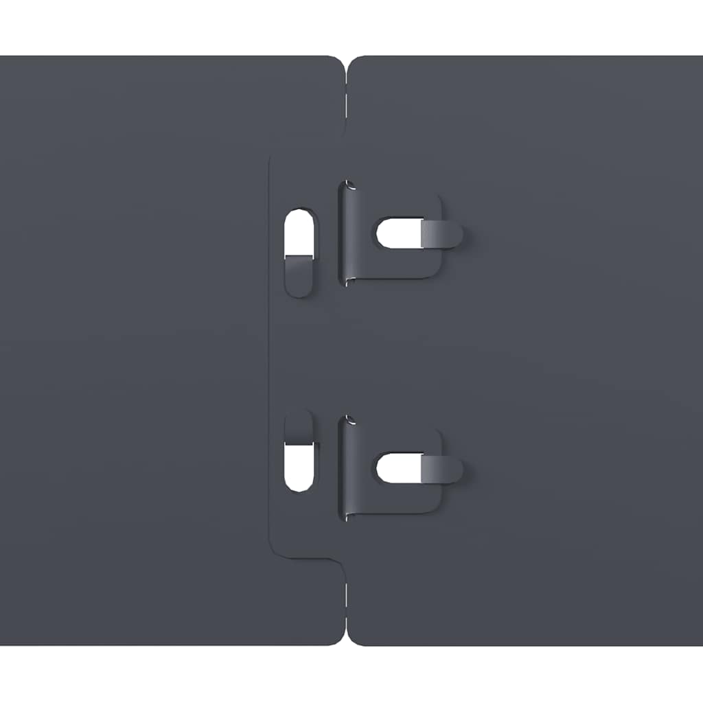 Bordure per Prato 50 pz Antracite Acciaio Laminato a Freddo