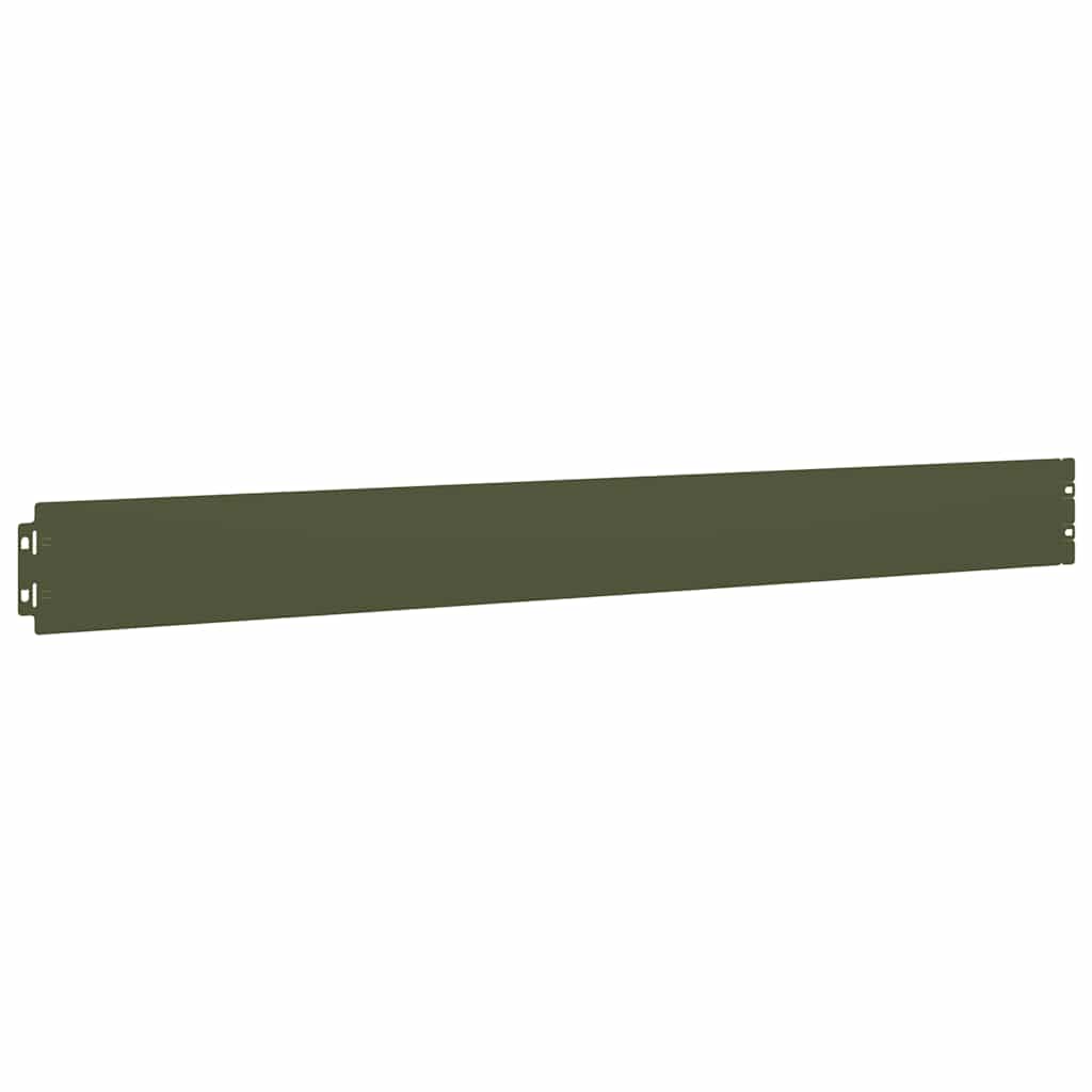 Bordure per Prato 50 pz Verde Oliva Acciaio Laminato a Freddo | homemem39