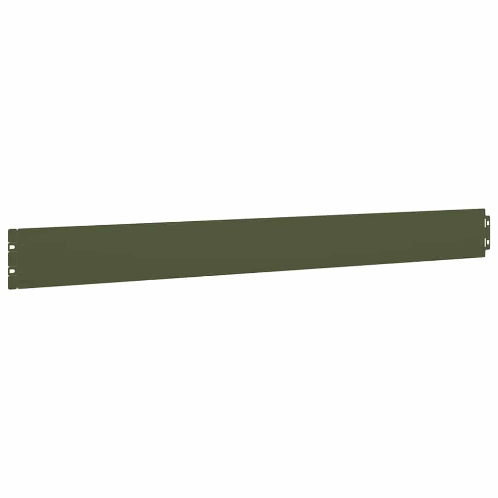 Bordure per Prato 50 pz Verde Oliva Acciaio Laminato a Freddo | homemem39