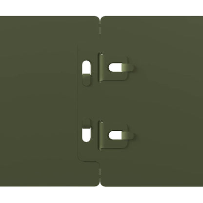 Bordure per Prato 50 pz Verde Oliva Acciaio Laminato a Freddo | homemem39