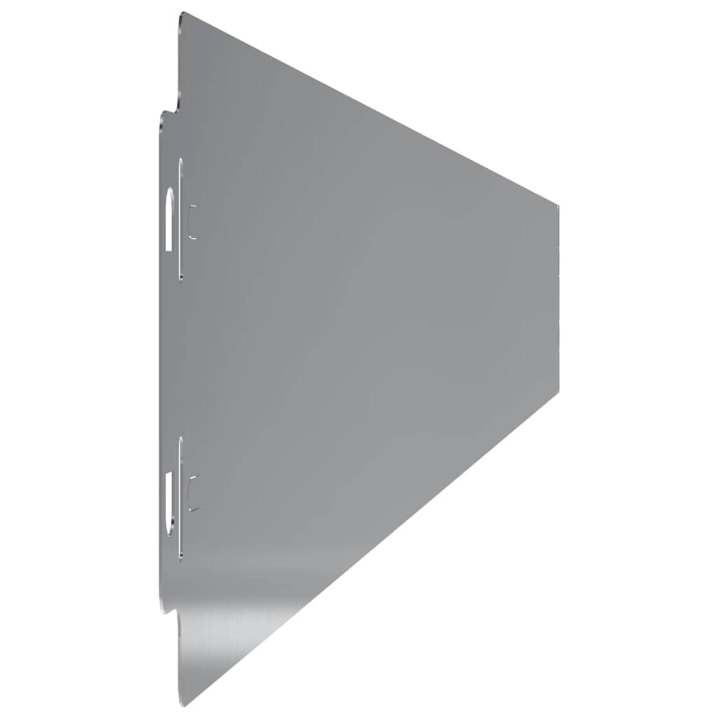 Bordure per Prato 50 pz 10x103 cm Acciaio Zincato