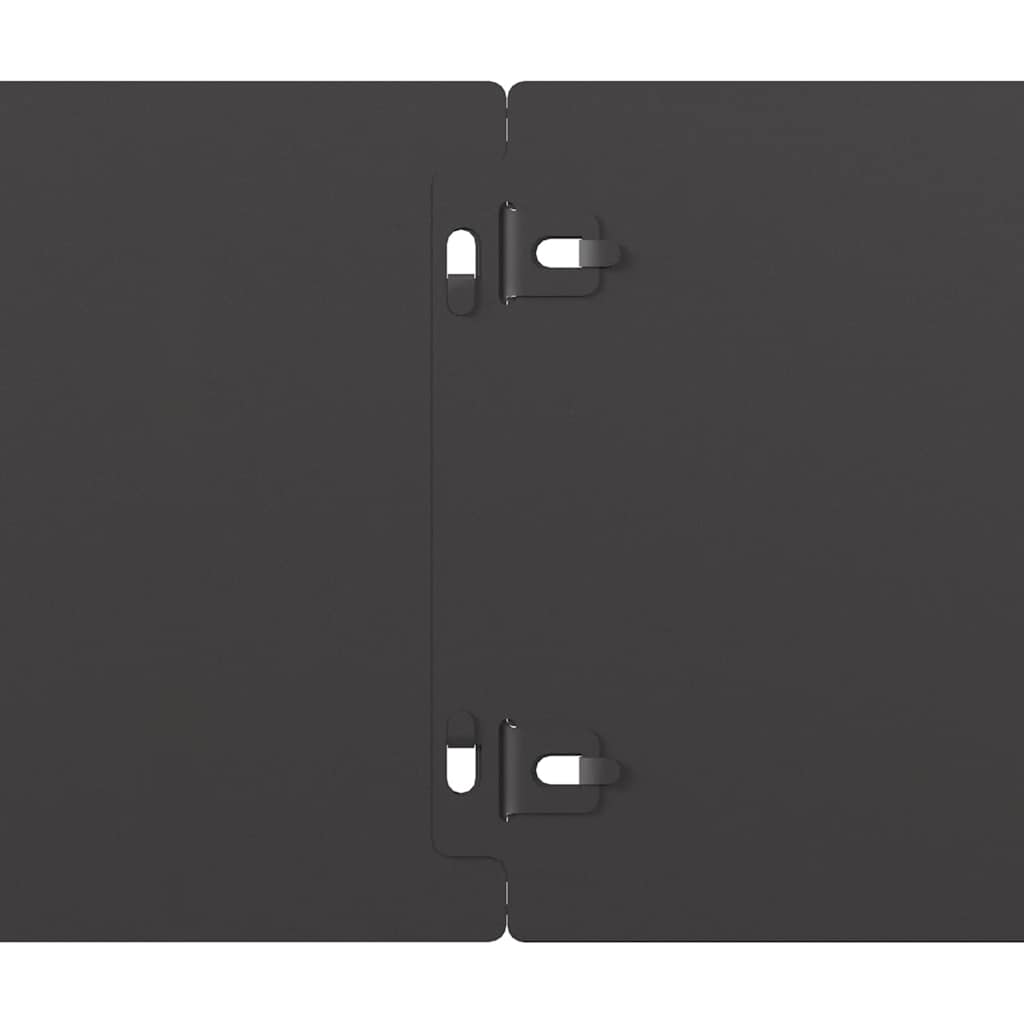 Bordure per Prato 10 pz Nere 15x103cm Acciaio Laminato a Freddo | homemem39