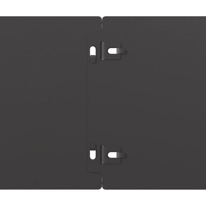 Bordure per Prato 10 pz Nere 15x103cm Acciaio Laminato a Freddo | homemem39