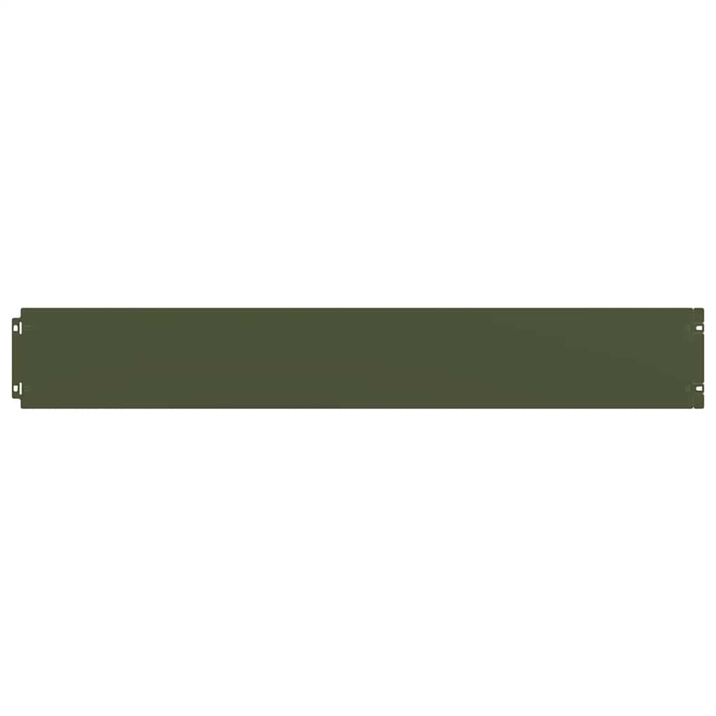 Bordure per Prato 10 pz Verde Oliva Acciaio Laminato a Freddo | homemem39