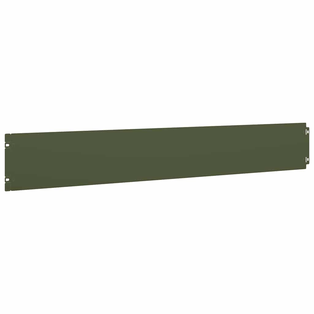 Bordure per Prato 10 pz Verde Oliva Acciaio Laminato a Freddo | homemem39