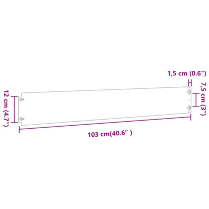 Bordure per Prato 10 pz 15x103 cm Acciaio Inossidabile | homemem39