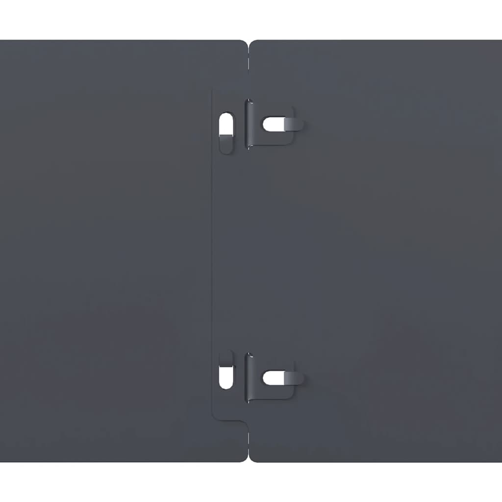 Bordure per Prato 50 pz Antracite Acciaio Laminato a Freddo | homemem39