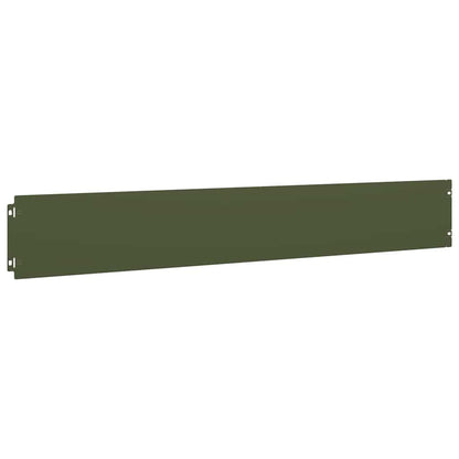 Bordure per Prato 50 pz Verde Oliva Acciaio Laminato a Freddo | homemem39