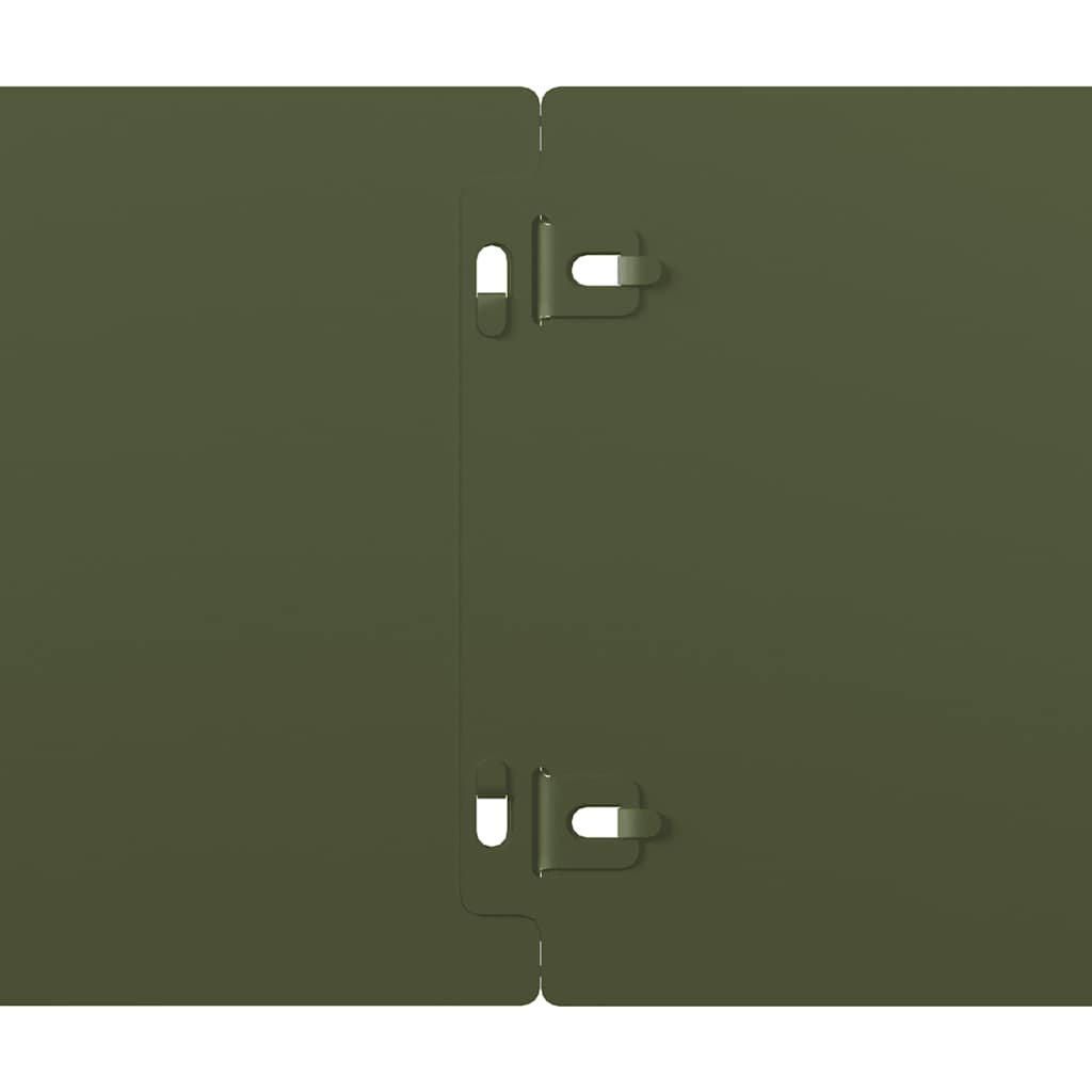 Bordure per Prato 50 pz Verde Oliva Acciaio Laminato a Freddo | homemem39