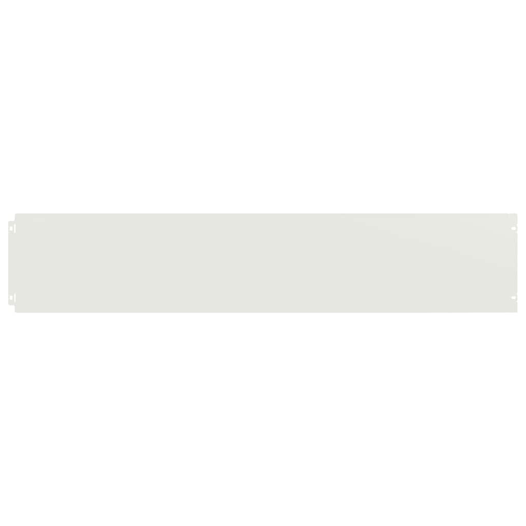 Bordure per Prato 10 pz Bianchi Acciaio Laminato a Freddo | homemem39