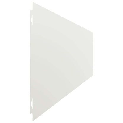 Bordure per Prato 10 pz Bianchi Acciaio Laminato a Freddo | homemem39