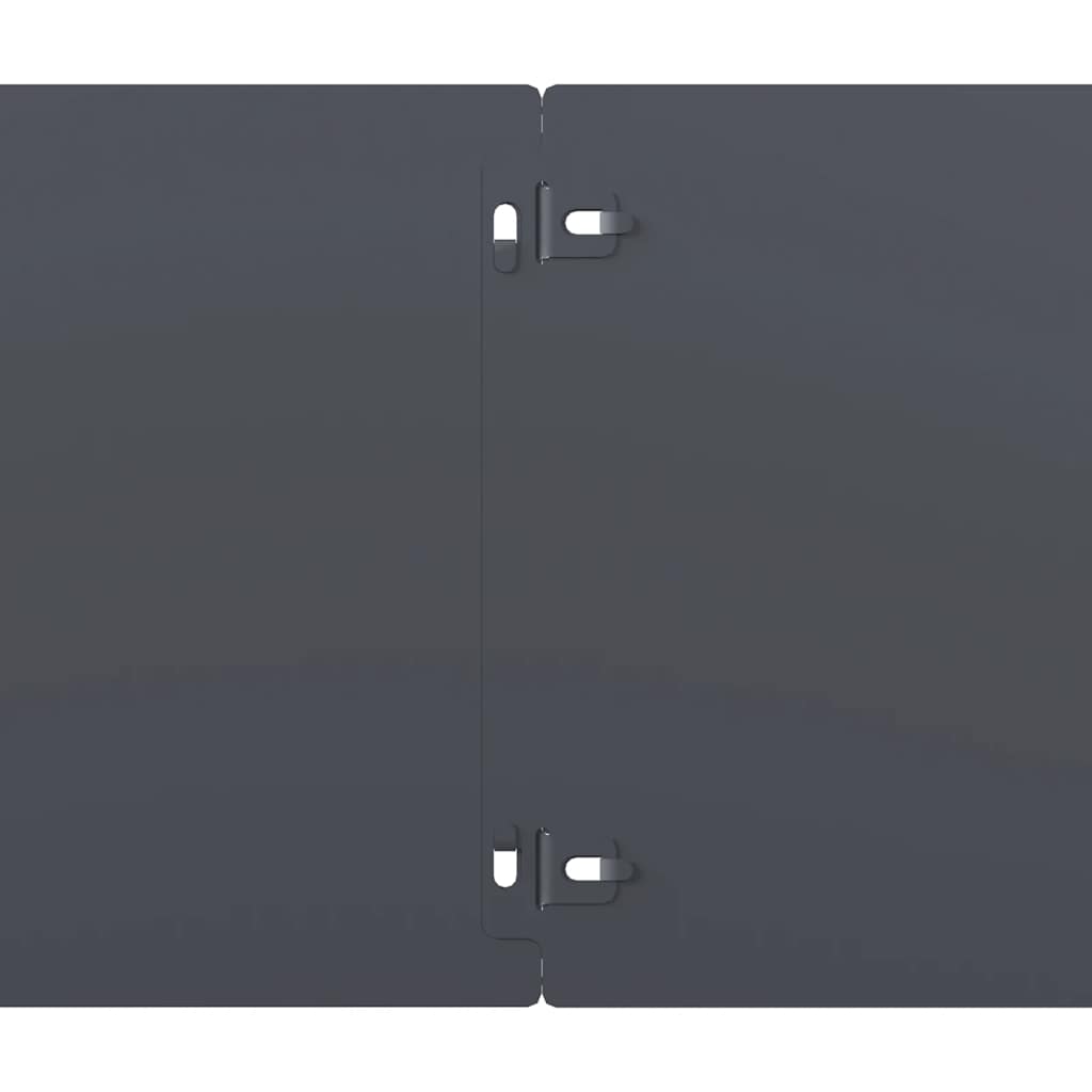 Bordure per Prato 10 pz Antracite Acciaio Laminato a Freddo | homemem39