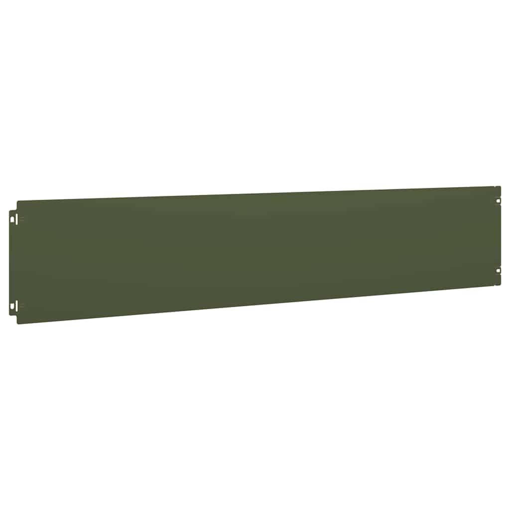 Bordure per Prato 10 pz Verde Oliva Acciaio Laminato a Freddo | homemem39