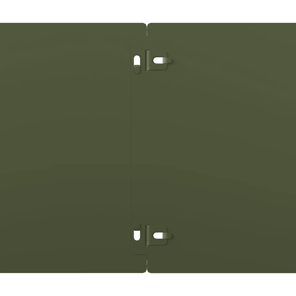 Bordure per Prato 10 pz Verde Oliva Acciaio Laminato a Freddo | homemem39