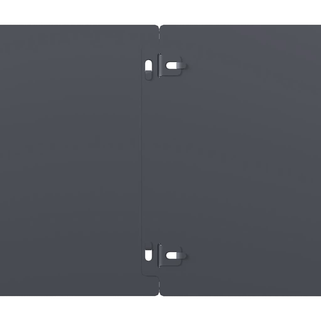 Bordure per Prato 30 pz Antracite Acciaio Laminato a Freddo | homemem39