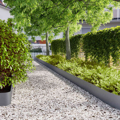 Bordure per Prato 30 pz Antracite Acciaio Laminato a Freddo | homemem39
